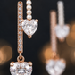Pearl Double Heart Earrings