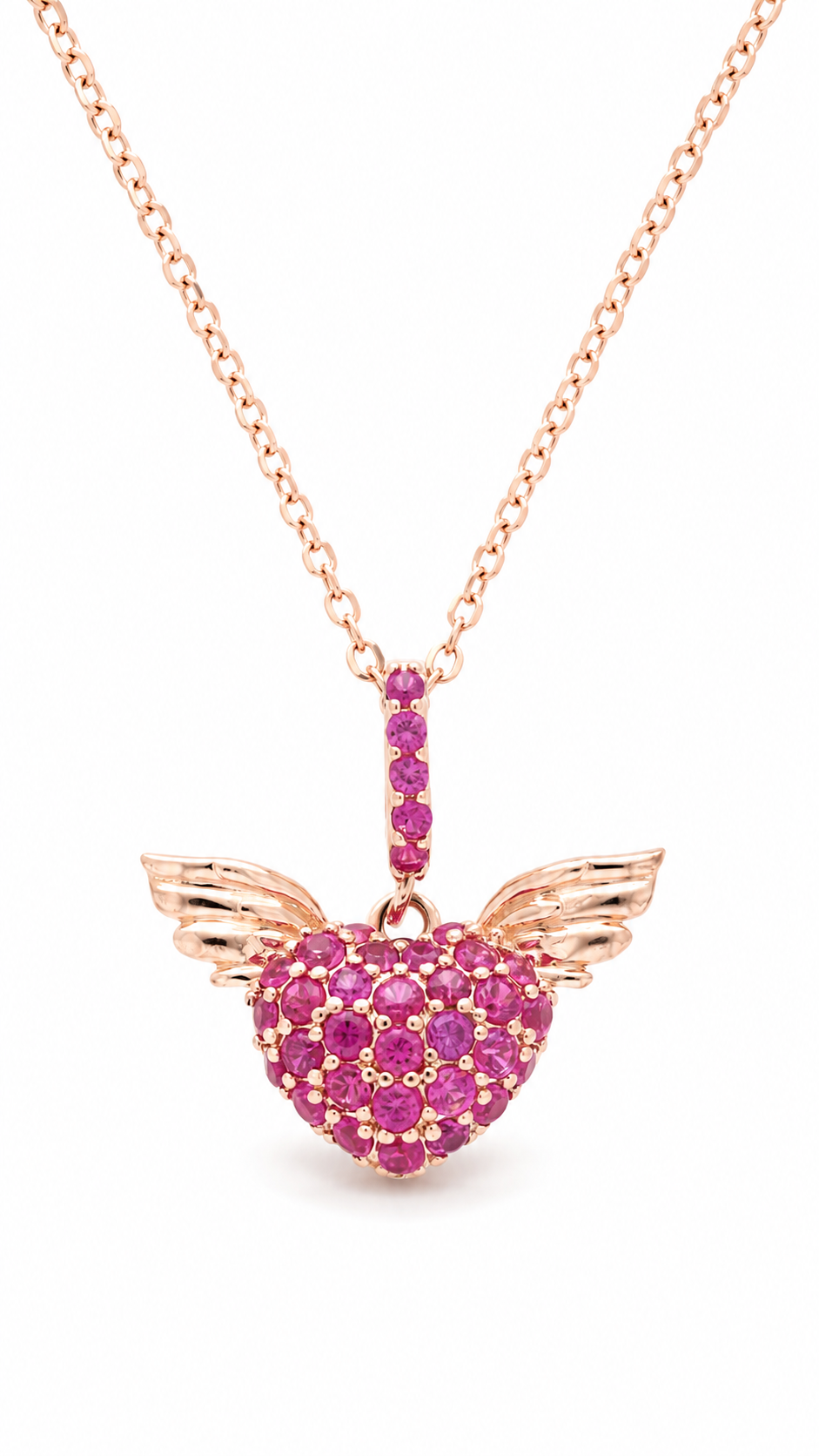 Angel Heart Pendant Necklace