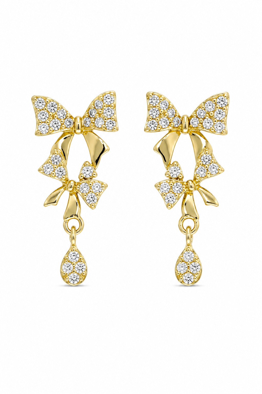 Bow Teardrop Earrings