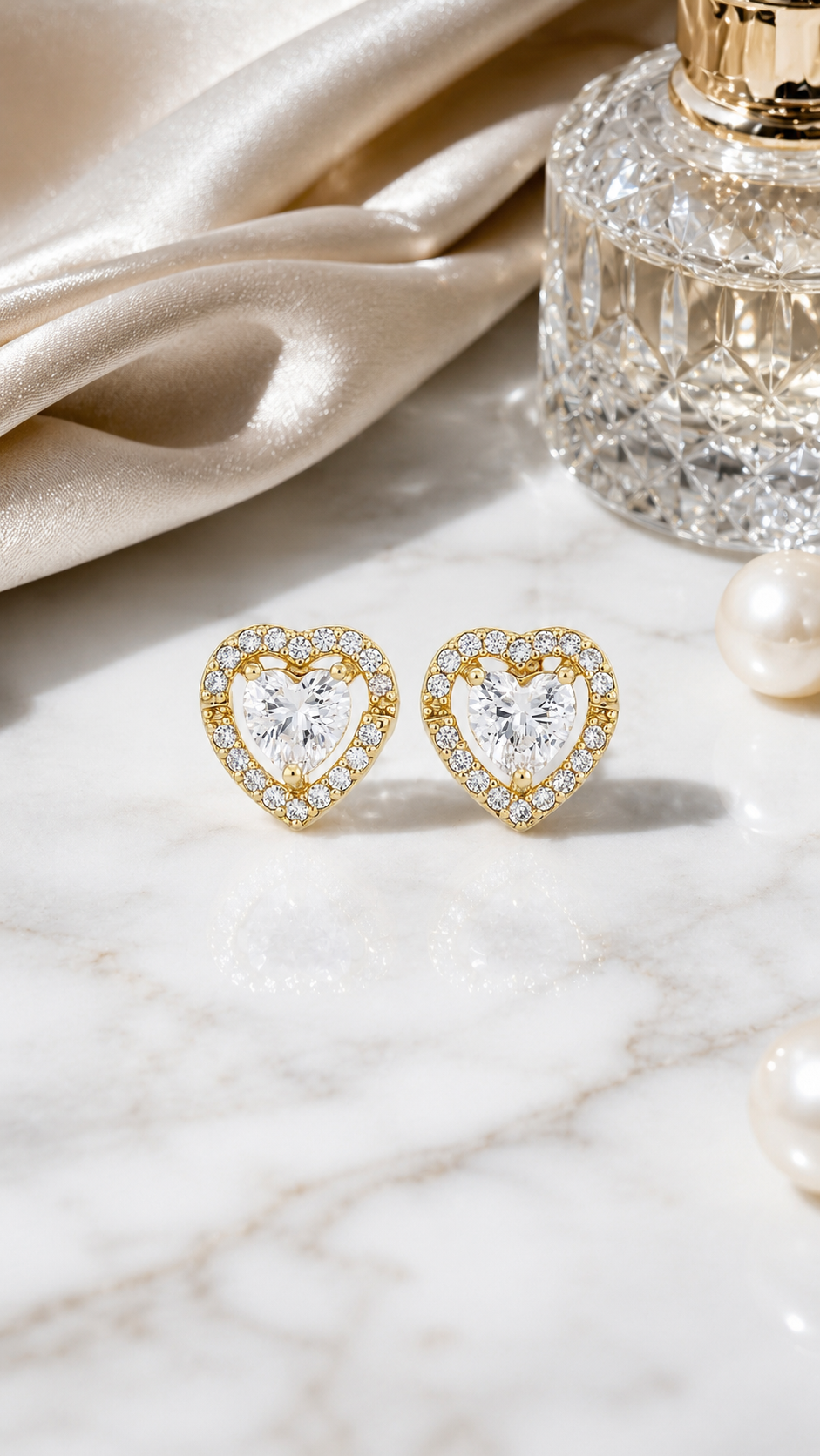 Heart Halo Earrings