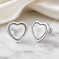 Pearl Heart Earrings