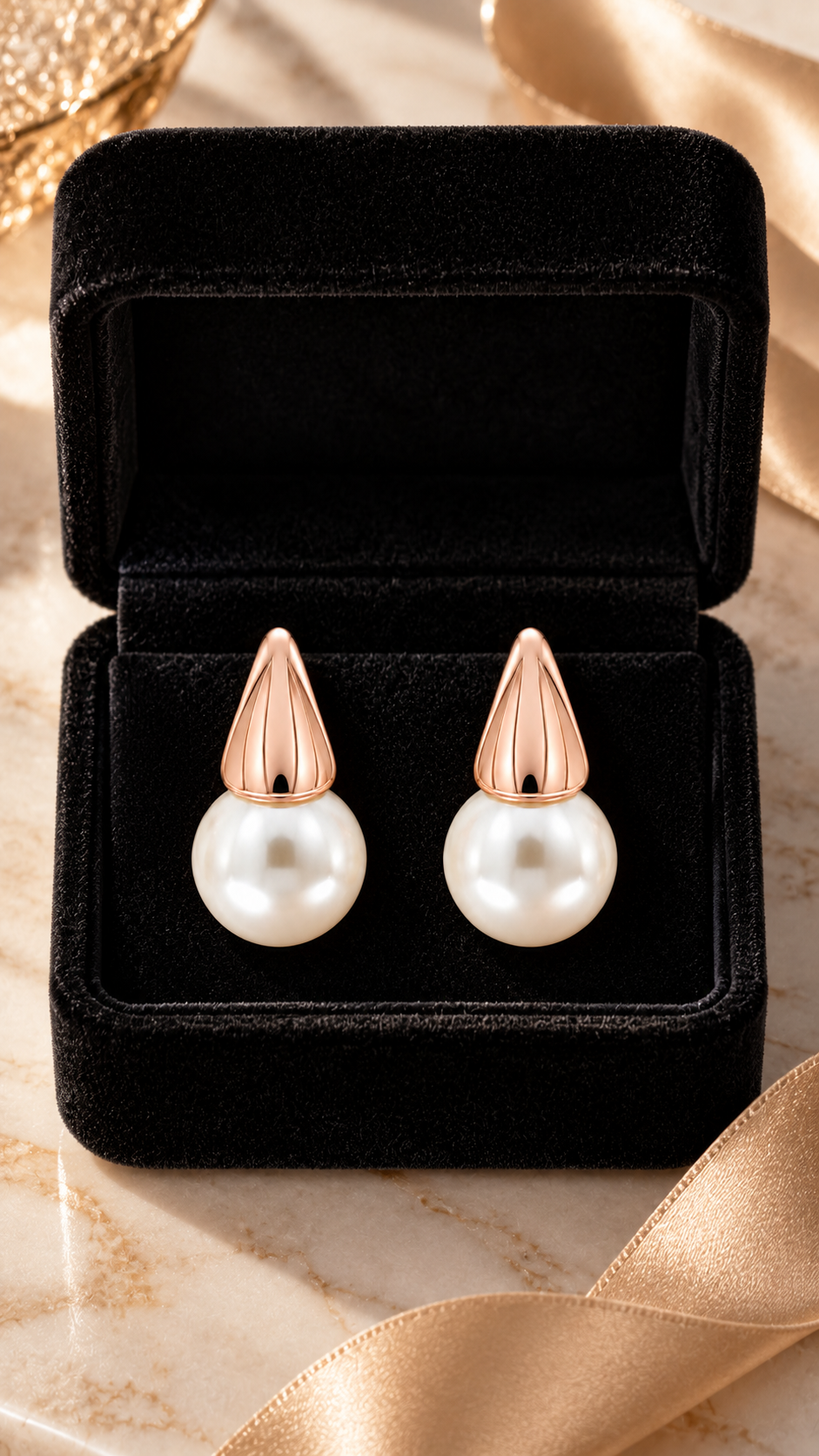 Fluted Cap Classic Earrings