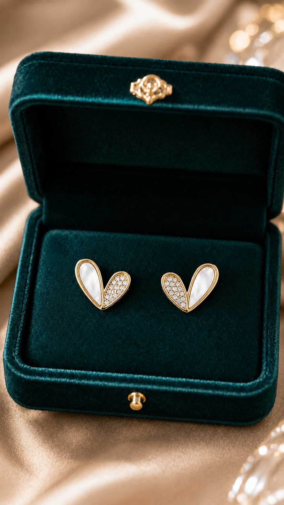 Gold Pearl Earrings