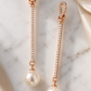 Rose-Gold Pearl Earrings