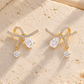 Earrings Pear Crystal