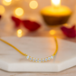 Gold Plated Zircon Necklace for Women Elegant Curve Pendant Chain for Daily and Festive Wear