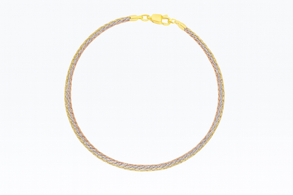 Elegant Tri Color Multi Layer Rope Anklet for Women & Girls | Daily Wear Adjustable Comfort Fit Anklet