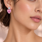Heart-Cut Yellow Earrings