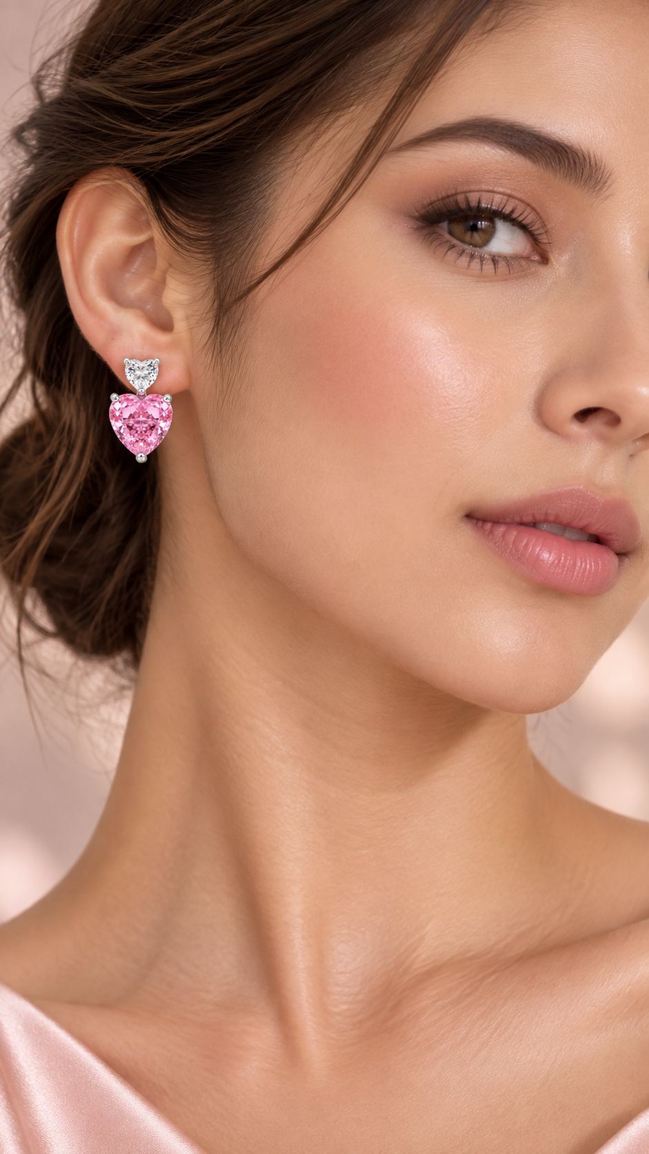 Heart-Cut Yellow Earrings