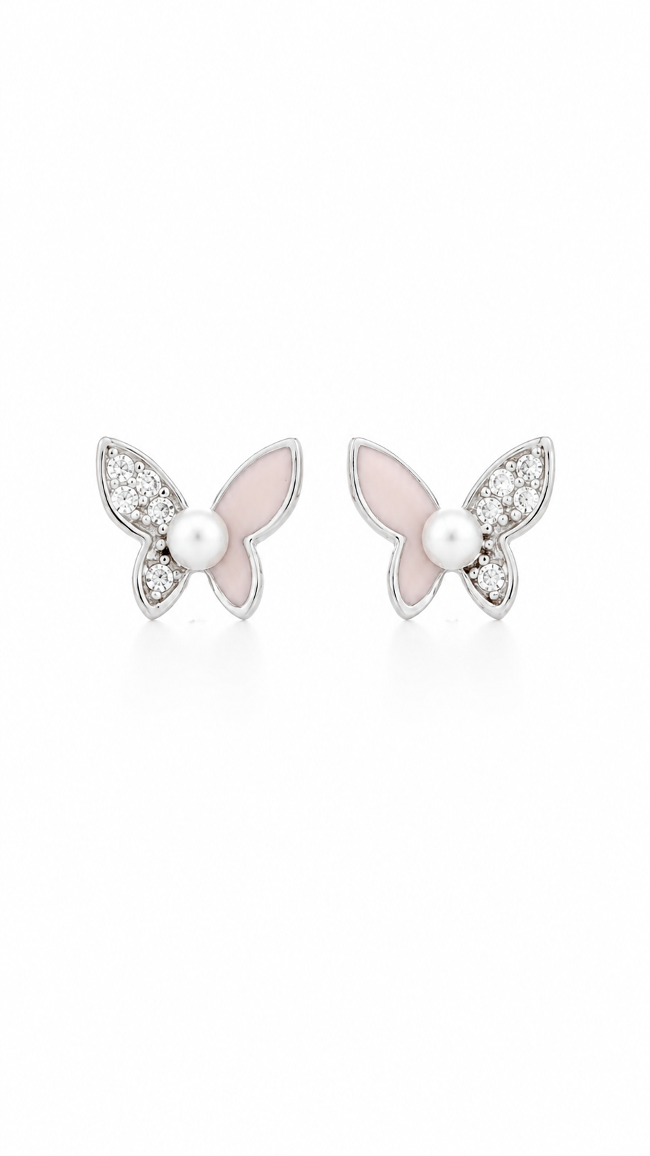 Black & White Butterfly Earrings