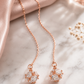 Rose-Gold Long Chain Earrings