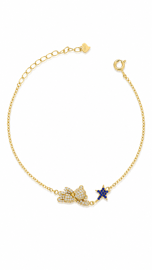 Butterfly & Blue Star Bracelet