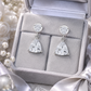 Round & Trillion Cut Earrings
