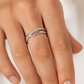 Elegant Adjustable Silver Zircon Ring for Women – Stylish Open Design Finger Ring for Daily & Party Wear