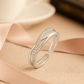Elegant Adjustable Silver Zircon Ring for Women – Stylish Open Design Finger Ring for Daily & Party Wear