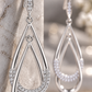 Silver Teardrop Dangle Earrings