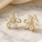 Floral Pear-Cut Earrings