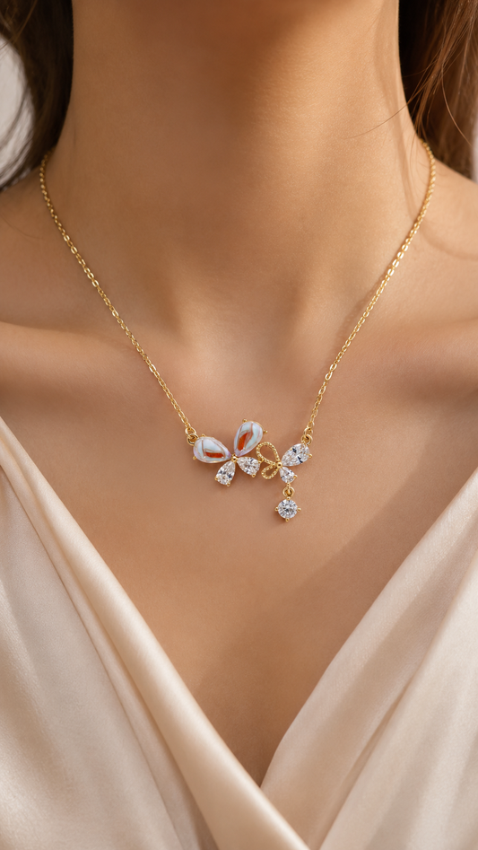 Luxury Butterfly Charm Necklace