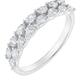 Classic Silver Zircon Eternity Band Ring for Women – Elegant Sparkling Finger Ring for Daily & Party Wear