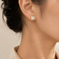 Gold-Tone Black Red green Earrings
