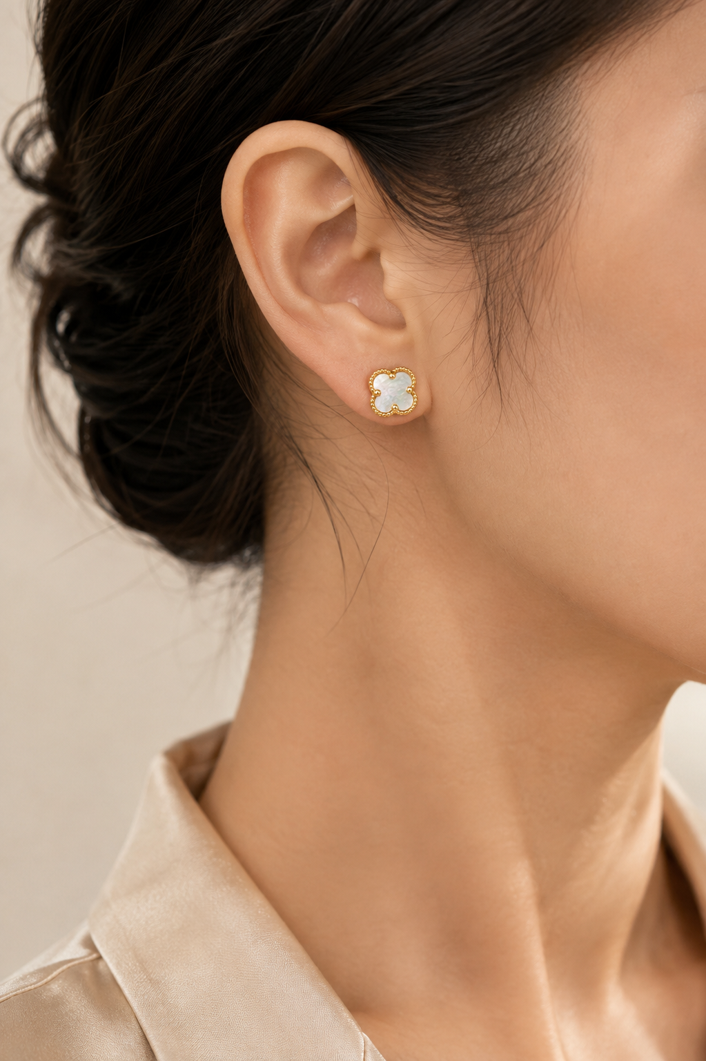 Gold-Tone Black Red green Earrings