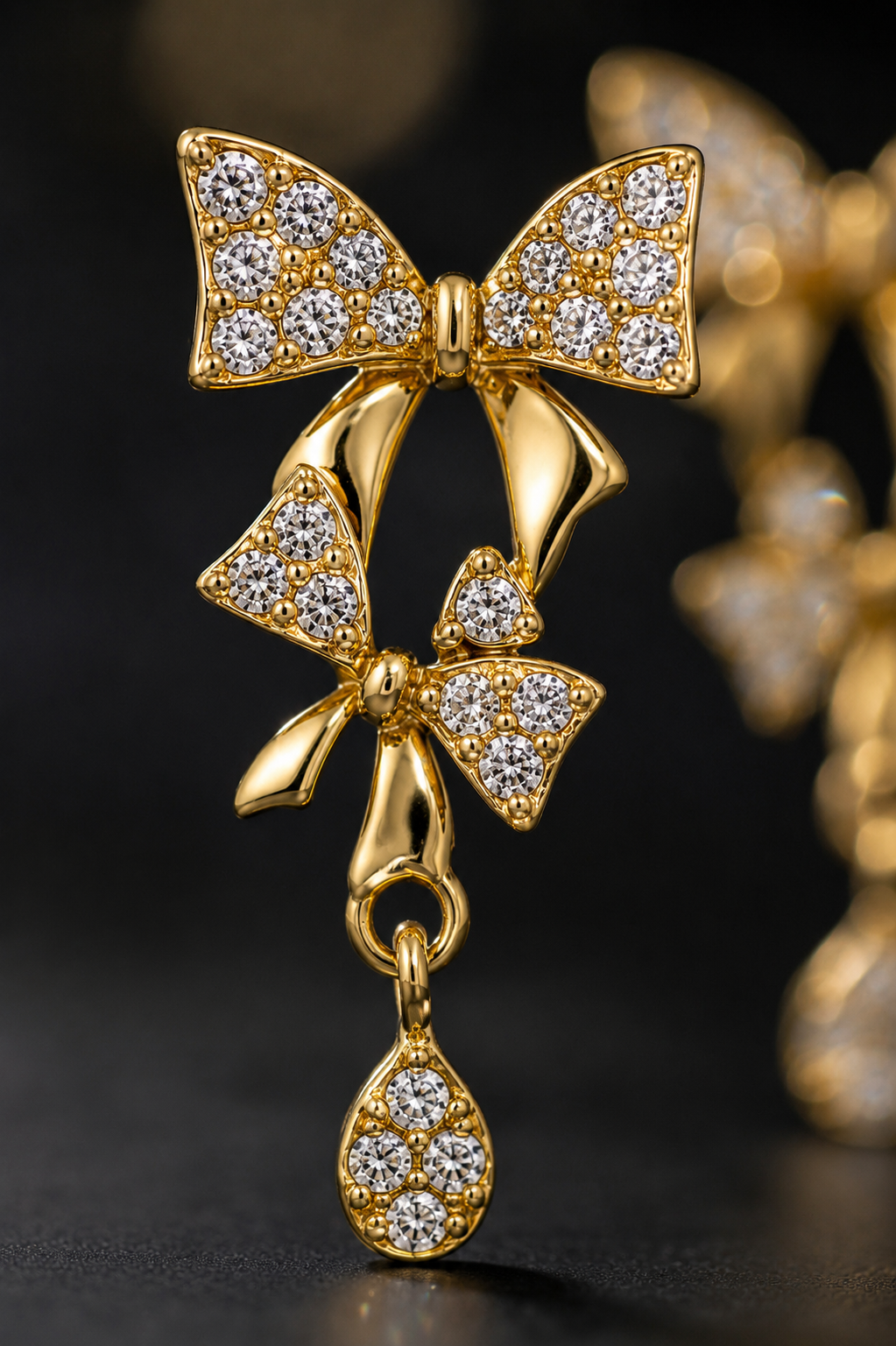 Bow Teardrop Earrings
