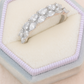 Classic Silver Zircon Eternity Band Ring for Women – Elegant Sparkling Finger Ring for Daily & Party Wear