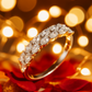 Classic Silver Zircon Eternity Band Ring for Women – Elegant Sparkling Finger Ring for Daily & Party Wear
