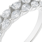 Classic Silver Zircon Eternity Band Ring for Women – Elegant Sparkling Finger Ring for Daily & Party Wear