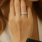 Classic 925 Silver Triple Row Zircon Band Ring for Women – Elegant Party & Daily Wear Finger Ring