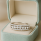 Classic 925 Silver Triple Row Zircon Band Ring for Women – Elegant Party & Daily Wear Finger Ring