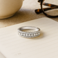 Classic 925 Silver Triple Row Zircon Band Ring for Women – Elegant Party & Daily Wear Finger Ring