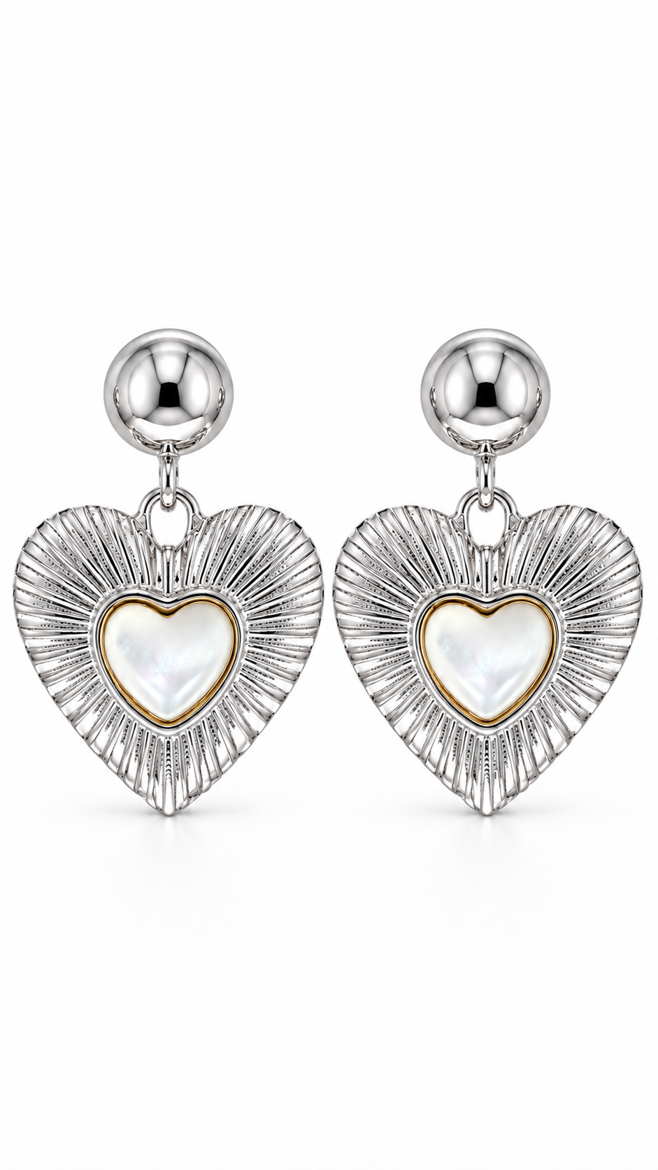 Silver Heart Earrings