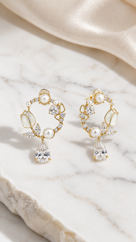 Pearl Wreath Earrings