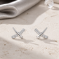 Minimalist Cross Earrings