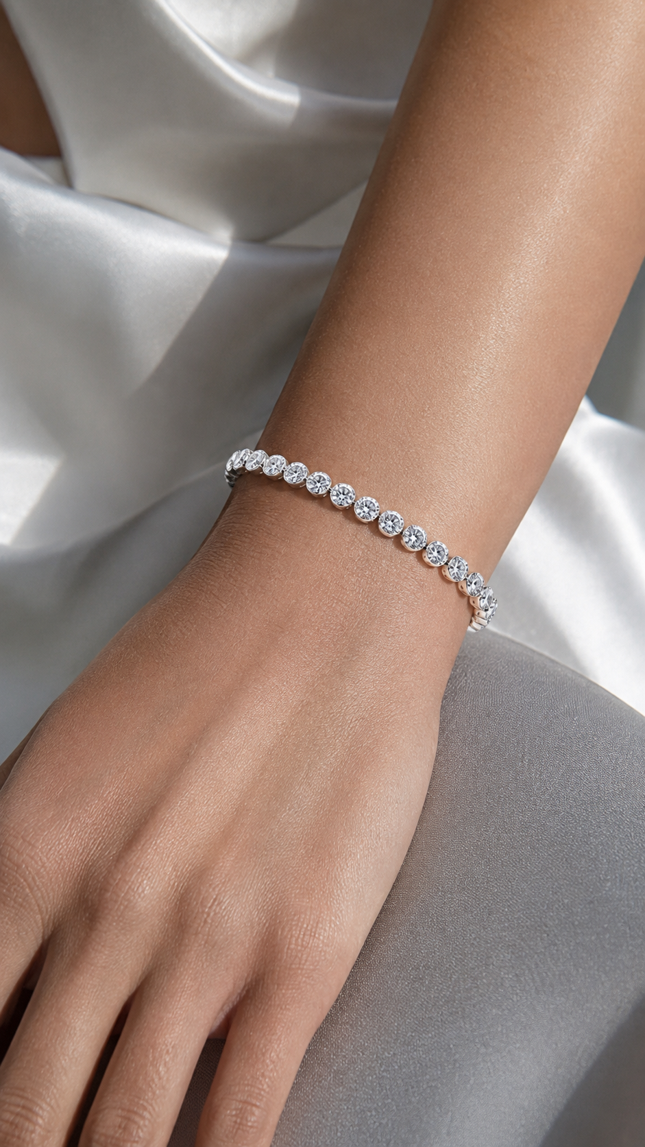 Round Tennis Anklet