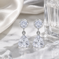 Round & Trillion Cut Earrings