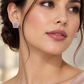 Silver Pink Earrings