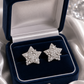 Silver-Tone Star Earrings