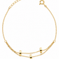 Double-Layer Triple Bead Bracelet