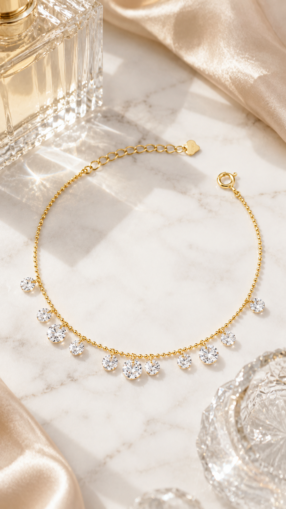 Multi Drop Chain Bracelet