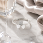 Pearl Butterfly Heart Open Ring