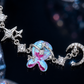 Silver Celestial Butterfly Moon & Star CZ Charm Bracelet