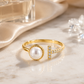 Pearl & Bar Open Adjustable Ring