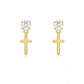 Elegant Cross Earrings