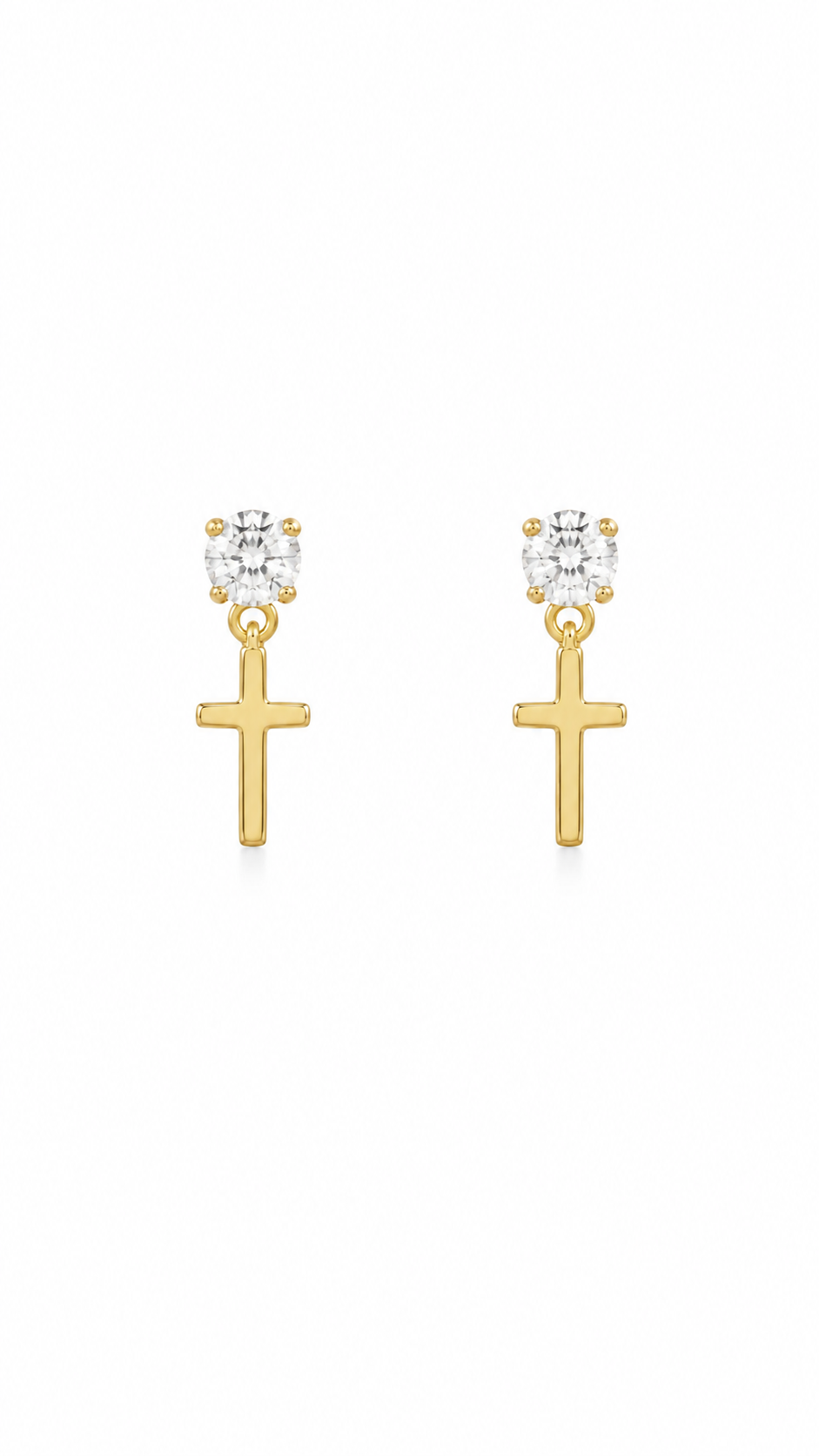 Elegant Cross Earrings