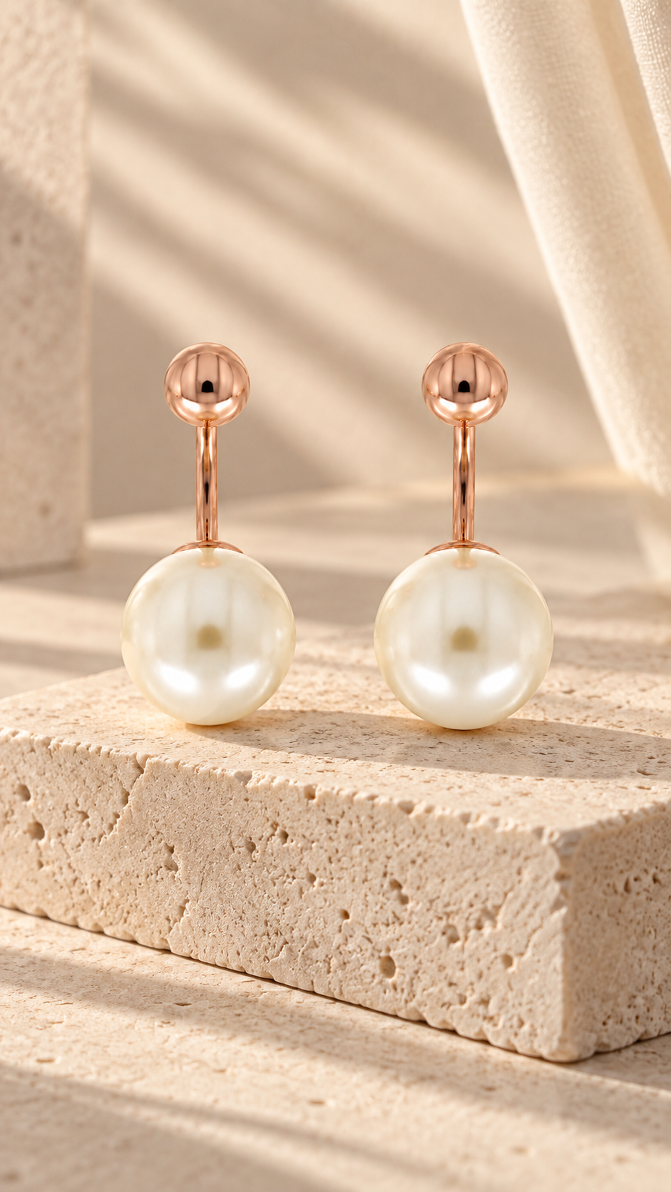Silver Pearl Earrings