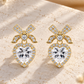 Bow Heart Earrings