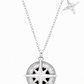 Silver Compass Star Necklace