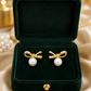 Bow Pearl Earrings